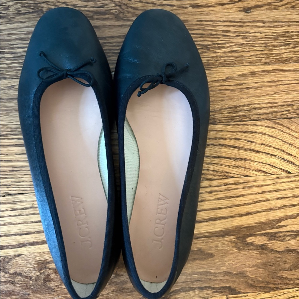 J Crew Ballet Flats Black size 8.5 Excellent used condition…wire twice